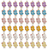 CHGCRAFT 48Pcs 6 Style Alloy Enamel Pendants ENAM-CA0001-70-1