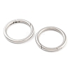 Non-Tarnish 316 Stainless Steel Spring Gate Rings STAS-M296-01P-I-1