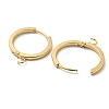 201 Stainless Steel Huggie Hoop Earrings Findings STAS-A167-01H-G-2