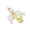 5Pcs Glass Pearl Pendants PALLOY-JF03082-4