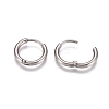 Tarnish Resistant 304 Stainless Steel Huggie Hoop Earrings EJEW-G272-02-10mm-P-3
