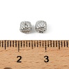 Brass Clear Cubic Zirconia Beads KK-D106-09P-3