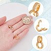 2Pcs 925 Sterling Silver Micro Pave Clear Cubic Zirconia Enhancer Shortener Bails STER-AR0001-22G-3