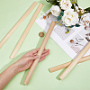 Half Round Wood Sticks WOOD-WH0030-71-3