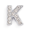Alloy Slide Charms ALRI-WH0005-09K-P-1