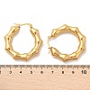 304 Stainless Steel Polygon Hoop Earrings EJEW-Q011-13G-3