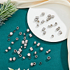 SUPERFINDINGS 60Pcs 6 Style 201 Stainless Steel European Beads STAS-FH0002-06-5