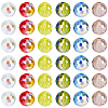 96Pcs 6 Colors AB Color Plated Glass Beads EGLA-PA0001-41-7