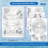 4 Sheets 11.6x8.2 Inch Stick and Stitch Embroidery Patterns DIY-WH0455-324-2