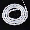 Electroplate Transparent Glass Beads Strands EGLA-T023-02-E01-2
