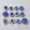 Alloy Rhinestone Snap Buttons DIY-WH0449-39-1