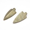 Arrowhead Natural Pyrite Pendants G-I125-44-1