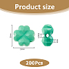200Pcs Opaque Acrylic Beads SACR-HS0001-01-2