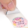 Birthday Themed Pattern Self-Adhesive Stickers DIY-E023-08B-4