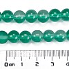 Frosted Transparent Glass Bead Strands X1-GLAA-P065-8mm-14-3