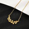 201 Stainless Steel Number 444 with Butterfly Wings Pendant Necklaces NJEW-P332-01B-G-1
