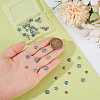 48Pcs 8 Styles Brass Enamel Bead Caps KK-PH0014-51-3
