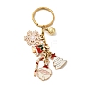 Alloy Enamel Brass Bell Keychains KEYC-TA00038-1