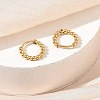 304 Stainless Steel Hoop Earrings SA-CBA46AF-25G-3