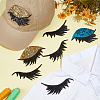 6 Pairs 3 Styles PET Plastic & Paillette Clothing Patches DIY-PH0036-45-4