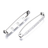 201 Stainless Steel Brooch Pin Back Safety Catch Bar Pins STAS-S117-022E-4