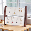 Double-Layer Wooden Jewelry Display Stand ODIS-WH0099-284A-4