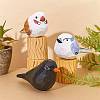 Wooden Birds and Tree Stump Ornaments JX727A-5