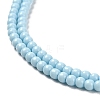 Imitation Jade Glass Beads Strands GLAA-K062-A01-06-3