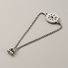 Alloy Interchangeable Snap Link Slider Bracelet Settings with Box Chains BJEW-WH0014-005C-2
