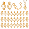 30Pcs Hollow Out Alloy Bead Cage Pendants KK-PH0014-14G-1