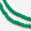 Opaque Solid Color Glass Bead Strands GLAA-F076-A01-3