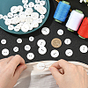 60Pcs 4 Styles Shell Buttons BUTT-SP0001-17-4