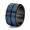 Rotating Luminous Titanium Steel Finger Rings for Men PW-WG84A74-08-1