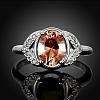 Classic Oval Brass Cubic Zirconia Rings for Women RJEW-BB06189-8C-2