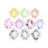 Spray Painted Opaque Acrylic Linking Rings SACR-T017-59M-A-2