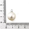 ABS Plastic Imitation Pearl Pendants FIND-H052-01H-01P-3