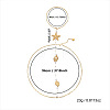 Ocean Alloy & Iron Starfish Shell Shape Back Chain Necklaces for Backless Dress with Imitation Pearl WG9F3AC-01-3