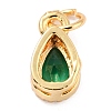 Real 18K Gold Plated Brass Inlaid Cubic Zirconia Charms ZIRC-L100-077G-4