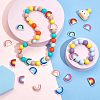 CHGCRAFT 20Pcs 5 Colors Silicone Beads SIL-CA0001-09-4