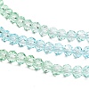 Transparent Painted Glass Beads Strands X1-DGLA-A034-T3mm-A16-4