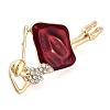 Zinc Alloy Crystal Rhinstone Brooches JEWB-I031-08B-2