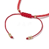 Glass Braided Bead Bracelets BJEW-JB11419-05-4