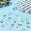 48Pcs 4 Styles 304 Stainless Steel Hoop Earring EJEW-DR00001-4