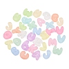 Frosted Transparent Acrylic European Beads AC-CBAE09B-07-1