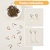 SUPERFINDINGS 108Pcs 9 Style Brass Earring Hooks KK-FH0006-11-5