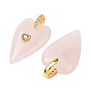 Natural Rose Quartz Pendants GG-CBA51ED-03G-08-3