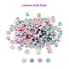 200Pcs Luminous Acrylic Beads MACR-YW0001-39-3
