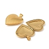 316 Stainless Steel Locket Pendants STAS-K321-27G-2