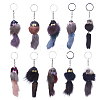 Faux Fur Squirrel Keychain KEYC-L025-R-1