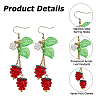 4 Pairs 304 Stainless Steel Dangle Earrings EJEW-HS00014-4